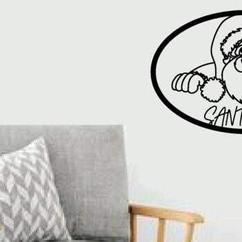 Intra απο ξύλο plywood 3mm-4mm πάχος – Αρχείο κοπής με λέιζερ Santa Metal Wall Art Δίασταση 40x30 cm INTRAFABR-97642753 - Image 2