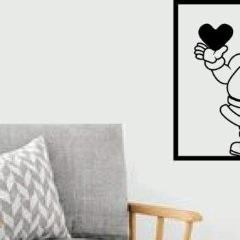 Intra απο ξύλο plywood 3mm-4mm πάχος – Αρχείο κοπής με λέιζερ Santa Metal Wall Art Δίασταση  40x30 cm INTRAFABR-97642511 - Image 2
