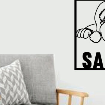 Intra απο ξύλο plywood 3mm-4mm πάχος – Αρχείο κοπής με λέιζερ Santa Metal Wall Art Δίασταση  40x30 cm INTRAFABR-97642603 - Image 2