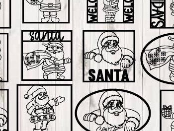 Intra απο ξύλο plywood 3mm-4mm πάχος – Santa Metal Wall Art Laser Bundlre Δίασταση 40x30 cm INTRAFABR-97385959 - Image 1