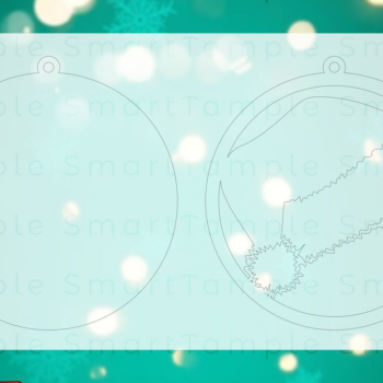 Intra απο ξύλο plywood 3mm-4mm πάχος – Santa Ornament 3D Δίασταση  20x20 cm INTRAFABR-83718585 - Image 2