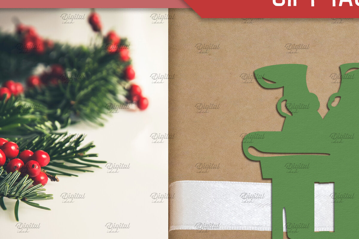 Intra απο ξύλο plywood 3mm-4mm πάχος – Santa. Χαρτί δώρου με κορδέλα Χριστουγέννων Δίασταση  20x20 cm INTRAFABR-83087228