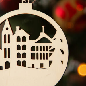 Intra απο ξύλο plywood 3mm-4mm πάχος – Santa Town Single Δίασταση  20x20 cm INTRAFABR-91368542