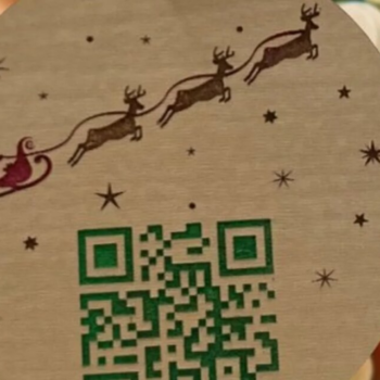 Intra απο ξύλο plywood 3mm-4mm πάχος – Στολίδι Santa Tracker - Laser Δίασταση  20x20 cm INTRAFABR-108856403 - Image 2