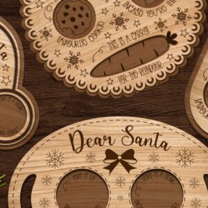 Intra απο ξύλο plywood 3mm-4mm πάχος – Δέσμη κοπής με λέιζερ Santa Tray Δίασταση  20x20 cm INTRAFABR-107372694