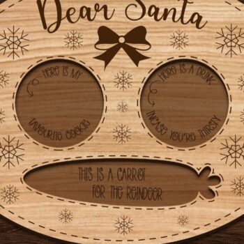 Intra απο ξύλο plywood 3mm-4mm πάχος – Δέσμη κοπής με λέιζερ Santa Tray Δίασταση 20x20 cm INTRAFABR-107372694 - Image 2