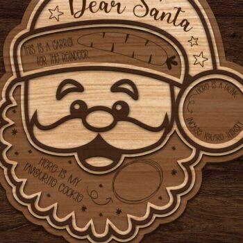 Intra απο ξύλο plywood 3mm-4mm πάχος – Δέσμη κοπής με λέιζερ Santa Tray Δίασταση 20x20 cm INTRAFABR-107372694 - Image 5