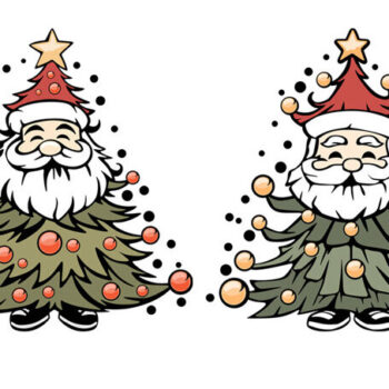 Intra απο ξύλο plywood 3mm-4mm πάχος – Χριστουγεννιάτικο δέντρο του Άγιου Βασίλη Δίασταση  20x20 cm INTRAFABR-85819306 - Image 1