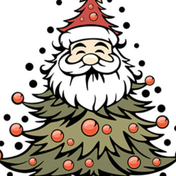 Intra απο ξύλο plywood 3mm-4mm πάχος – Χριστουγεννιάτικο δέντρο του Άγιου Βασίλη Δίασταση  20x20 cm INTRAFABR-85819306 - Image 2