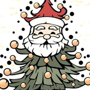 Intra απο ξύλο plywood 3mm-4mm πάχος – Χριστουγεννιάτικο δέντρο του Άγιου Βασίλη Δίασταση  20x20 cm INTRAFABR-85819306 - Image 3