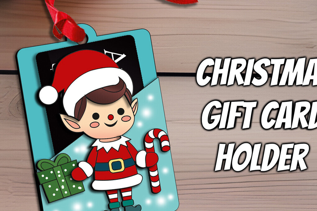 Intra απο ξύλο plywood 3mm-4mm πάχος – Θήκη χριστουγεννιάτικων δώρων Ξωτικού του Άη Βασίλη Δίασταση  20x20 cm INTRAFABR-111602116