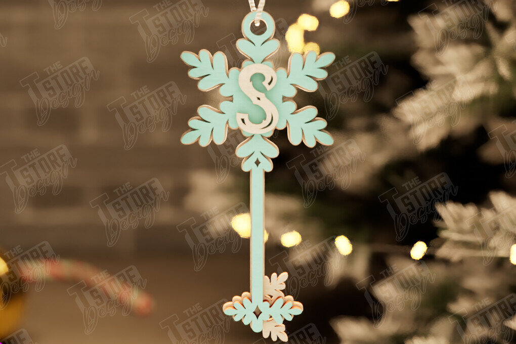 Intra απο ξύλο plywood 3mm-4mm πάχος – Το μαγικό κλειδί του Άγιου Βασίλη | Παιχνίδι Χριστουγεννιάτικου Δέντρου Δίασταση  20x20 cm INTRAFABR-105748052