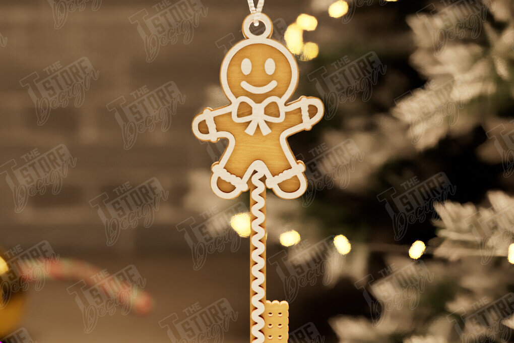 Intra απο ξύλο plywood 3mm-4mm πάχος – Το μαγικό κλειδί του Άγιου Βασίλη | Παιχνίδι Χριστουγεννιάτικου Δέντρου Δίασταση  20x20 cm INTRAFABR-105748061