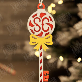 Intra απο ξύλο plywood 3mm-4mm πάχος – Το μαγικό κλειδί του Άγιου Βασίλη | Παιχνίδι Χριστουγεννιάτικου Δέντρου Δίασταση 20x20 cm INTRAFABR-105748068 - Image 1