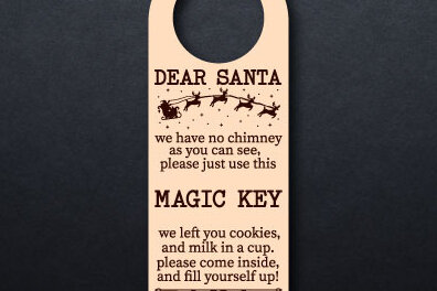 Intra απο ξύλο plywood 3mm-4mm πάχος – Κοπή λέιζερ με μαγικό κλειδί Άγιου Βασίλη Δίασταση  20x20 cm INTRAFABR-76466821