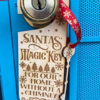 Intra απο ξύλο plywood 3mm-4mm πάχος – Santas Magic Key Laser Δίασταση  20x20 cm INTRAFABR-50026130 - Image 4