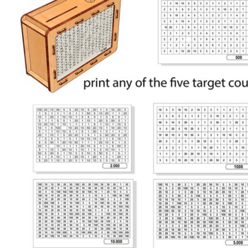 Intra απο ξύλο plywood 3mm-4mm πάχος – Ταμιευτήριο με εναλλάξιμους στόχους Δίασταση  20x20 cm INTRAFABR-114073127 - Image 2
