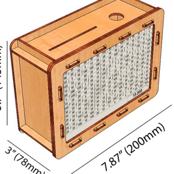 Intra απο ξύλο plywood 3mm-4mm πάχος – Ταμιευτήριο με εναλλάξιμους στόχους Δίασταση  20x20 cm INTRAFABR-114073127 - Image 3