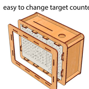 Intra απο ξύλο plywood 3mm-4mm πάχος – Ταμιευτήριο με εναλλάξιμους στόχους Δίασταση  20x20 cm INTRAFABR-114073127 - Image 4