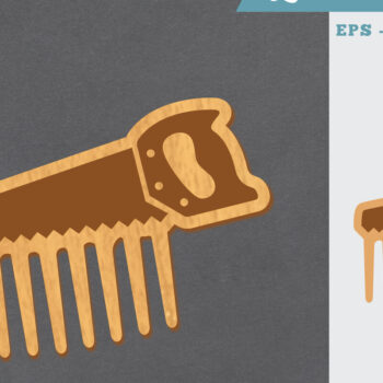 Intra απο ξύλο plywood 3mm-4mm πάχος – Πριόνι Comb Δίασταση  20x20 cm INTRAFABR-105417870 - Image 1