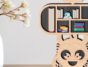 Intra απο ξύλο plywood 3mm-4mm πάχος – Scary Book Rall Stands Δίασταση  20x20 cm INTRAFABR-99258535 - Image 1