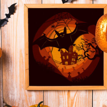 Intra απο ξύλο plywood 3mm-4mm πάχος – SCARY FOREST Πολυστρωματική κοπή χαρτιού Δίασταση  20x20 cm INTRAFABR-80718792 - Image 3