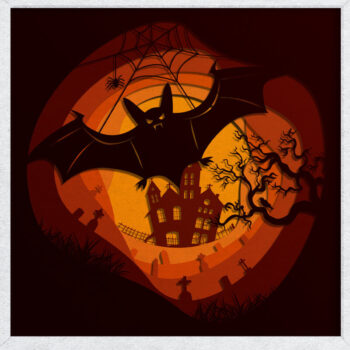 Intra απο ξύλο plywood 3mm-4mm πάχος – SCARY FOREST Πολυστρωματική κοπή χαρτιού Δίασταση  20x20 cm INTRAFABR-80718792 - Image 4