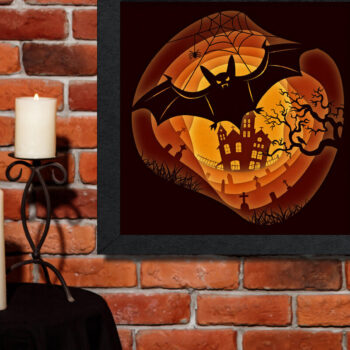 Intra απο ξύλο plywood 3mm-4mm πάχος – SCARY FOREST Πολυστρωματική κοπή χαρτιού Δίασταση  20x20 cm INTRAFABR-80718792 - Image 9