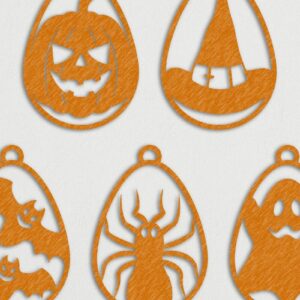 Intra απο ξύλο plywood 3mm-4mm πάχος – Αρχείο κοπής με λέιζερ τρομακτικά αποκριάτικα σκουλαρίκια Δίασταση  5x5 cm INTRAFABR-36326032