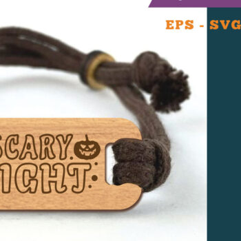 Intra απο ξύλο plywood 3mm-4mm πάχος – Βραχιόλι Scary Night 2 Δίασταση  20x20 cm INTRAFABR-111384647 - Image 1