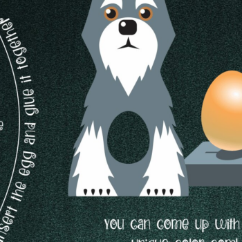 Intra απο ξύλο plywood 3mm-4mm πάχος – Σκύλος Schnauzer | Πρότυπο θήκης αυγών Δίασταση  20x20 cm INTRAFABR-35834940 - Image 2