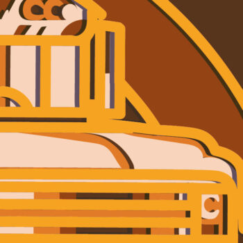 Intra απο ξύλο plywood 3mm-4mm πάχος – Σχολικό λεωφορείο Πολυστρωματικό Στολίδι Δίασταση  20x20 cm INTRAFABR-77274484 - Image 4