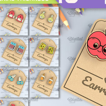 Intra απο ξύλο plywood 3mm-4mm πάχος – Σχολικά σκουλαρίκια Δέσμη κοπής με λέιζερ Δίασταση  5x5 cm INTRAFABR-96130889 - Image 1