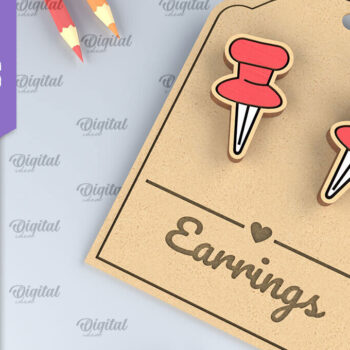 Intra απο ξύλο plywood 3mm-4mm πάχος – Σχολικά σκουλαρίκια Δέσμη κοπής με λέιζερ Δίασταση  5x5 cm INTRAFABR-96130889 - Image 5