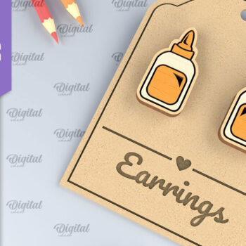 Intra απο ξύλο plywood 3mm-4mm πάχος – Σχολικά σκουλαρίκια Δέσμη κοπής με λέιζερ Δίασταση  5x5 cm INTRAFABR-96130889 - Image 8