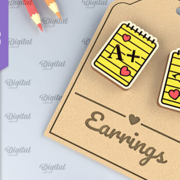 Intra απο ξύλο plywood 3mm-4mm πάχος – Σχολικά σκουλαρίκια Δέσμη κοπής με λέιζερ Δίασταση  5x5 cm INTRAFABR-96130889 - Image 9