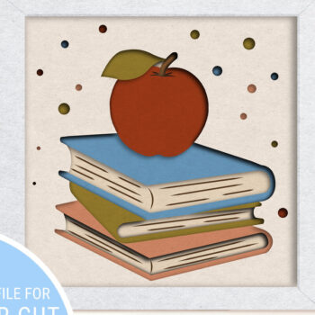 Intra απο ξύλο plywood 3mm-4mm πάχος – Πρότυπο κοπής χαρτιού πολλαπλών στρώσεων School Δίασταση 20x20 cm INTRAFABR-80465657 - Image 1