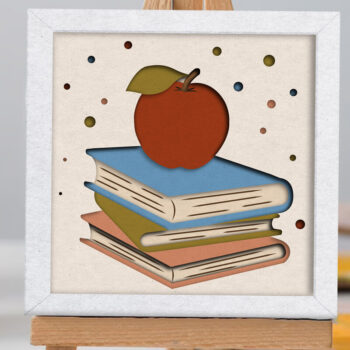 Intra απο ξύλο plywood 3mm-4mm πάχος – Πρότυπο κοπής χαρτιού πολλαπλών στρώσεων School Δίασταση 20x20 cm INTRAFABR-80465657 - Image 2