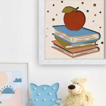 Intra απο ξύλο plywood 3mm-4mm πάχος – Πρότυπο κοπής χαρτιού πολλαπλών στρώσεων School Δίασταση 20x20 cm INTRAFABR-80465657 - Image 10