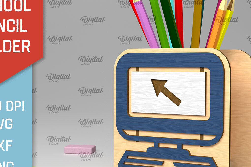 Intra απο ξύλο plywood 3mm-4mm πάχος – Σχολική Μολυβοθήκη  κοπής με λέιζερ Δίασταση  20x20 cm INTRAFABR-103363772