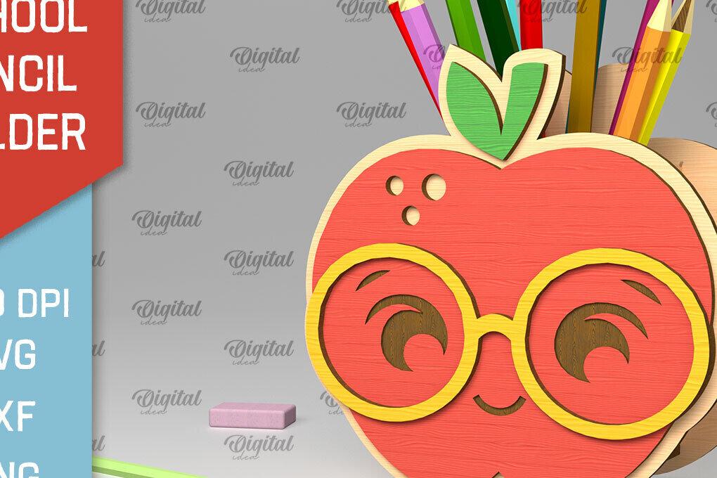 Intra απο ξύλο plywood 3mm-4mm πάχος – Σχολική Μολυβοθήκη  κοπής με λέιζερ Δίασταση  20x20 cm INTRAFABR-103363187