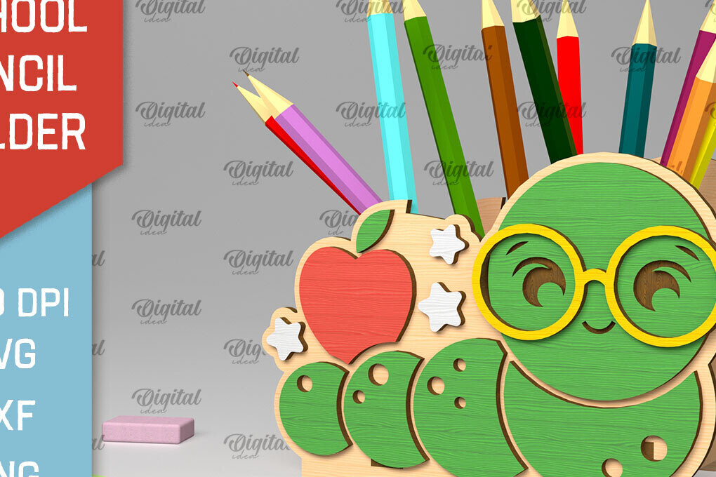 Intra απο ξύλο plywood 3mm-4mm πάχος – Σχολική Μολυβοθήκη  κοπής με λέιζερ Δίασταση  20x20 cm INTRAFABR-103363716