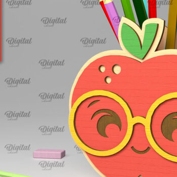 Intra απο ξύλο plywood 3mm-4mm πάχος – Δέσμη κοπής με λέιζερ Σχολικές Μολυβοθήκες Δίασταση 20x20 cm INTRAFABR-103365469 - Image 5