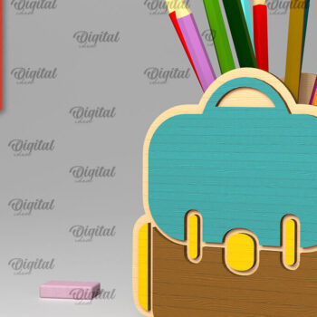 Intra απο ξύλο plywood 3mm-4mm πάχος – Δέσμη κοπής με λέιζερ Σχολικές Μολυβοθήκες Δίασταση 20x20 cm INTRAFABR-103365469 - Image 6