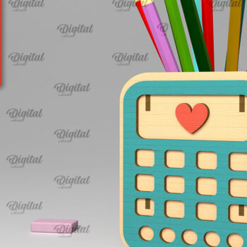 Intra απο ξύλο plywood 3mm-4mm πάχος – Δέσμη κοπής με λέιζερ Σχολικές Μολυβοθήκες Δίασταση 20x20 cm INTRAFABR-103365469 - Image 7