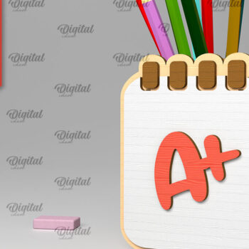 Intra απο ξύλο plywood 3mm-4mm πάχος – Δέσμη κοπής με λέιζερ Σχολικές Μολυβοθήκες Δίασταση 20x20 cm INTRAFABR-103365469 - Image 8