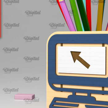 Intra απο ξύλο plywood 3mm-4mm πάχος – Δέσμη κοπής με λέιζερ Σχολικές Μολυβοθήκες Δίασταση 20x20 cm INTRAFABR-103365469 - Image 13