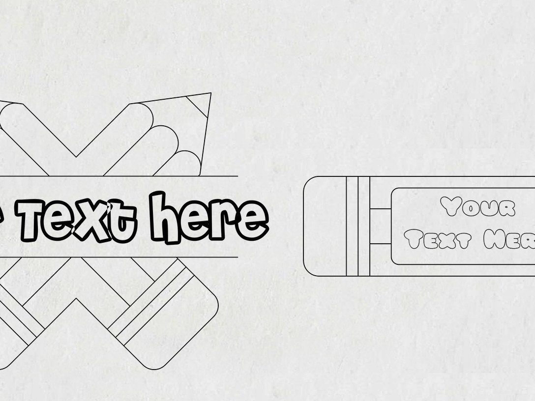 Intra απο ξύλο plywood 3mm-4mm πάχος – Σχολικό μολύβι μονόγραμμα σημάδι Δάσκαλος Δίασταση  20x20 cm INTRAFABR-39087675