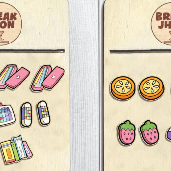 Intra απο ξύλο plywood 3mm-4mm πάχος – Κόψιμο αρχείου School Stud Earring Δίασταση  5x5 cm INTRAFABR-97030743 - Image 1