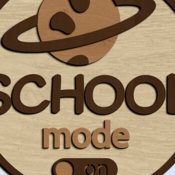 Intra απο ξύλο plywood 3mm-4mm πάχος – Διακοσμητικό πάνελ τοίχου σχολείου, κομμένο αρχείο Δίασταση 40x30 cm INTRAFABR-96105249 - Image 1